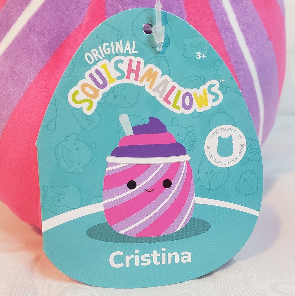 Cristina Squishmallow Pink and Purple Swirls - Picture 4 of 6